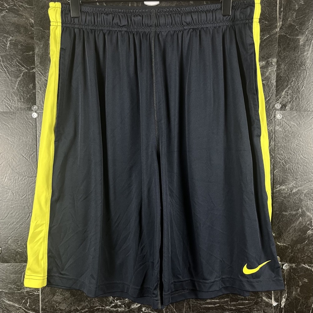 Nike Men's Navy Dri-Fit Running Shorts Large